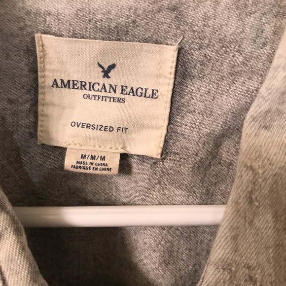 Distressed American Eagle oversized Button up - Picture 3 of 4